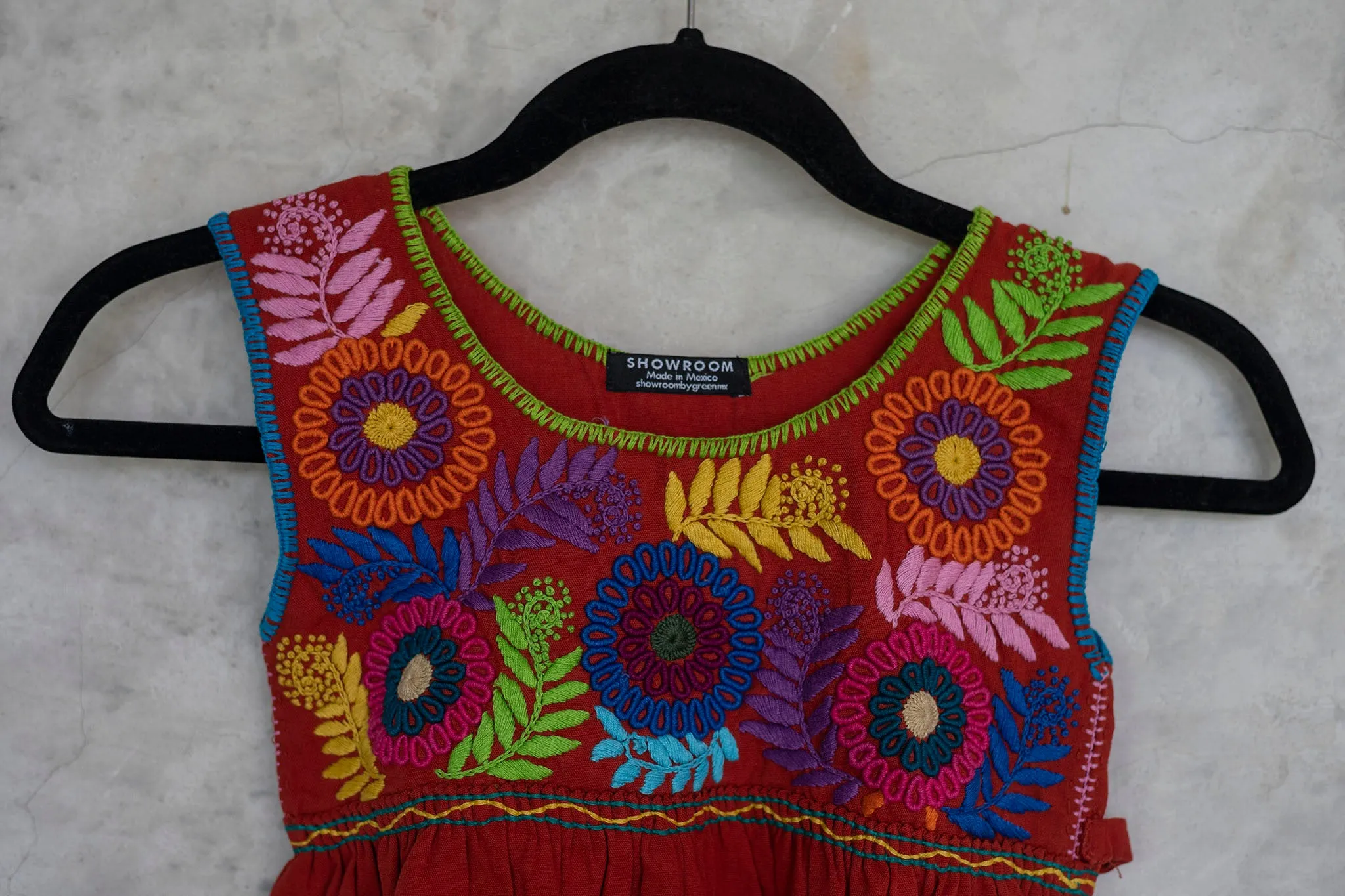Flower Embroidered Dress