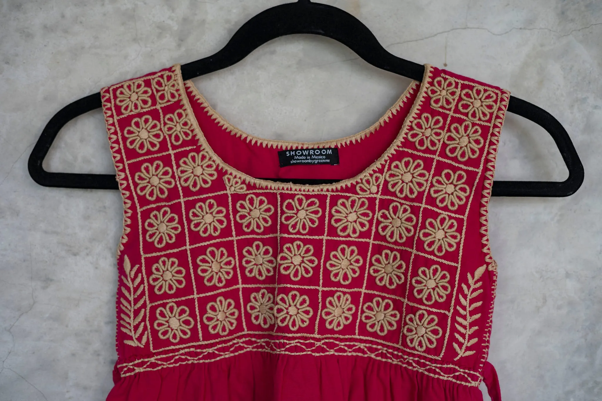 Flower Embroidered Dress