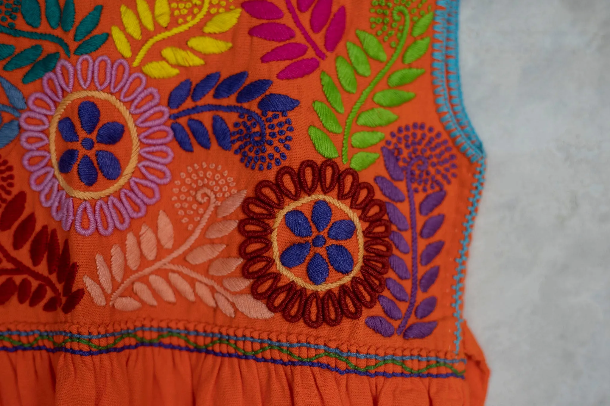Flower Embroidered Dress
