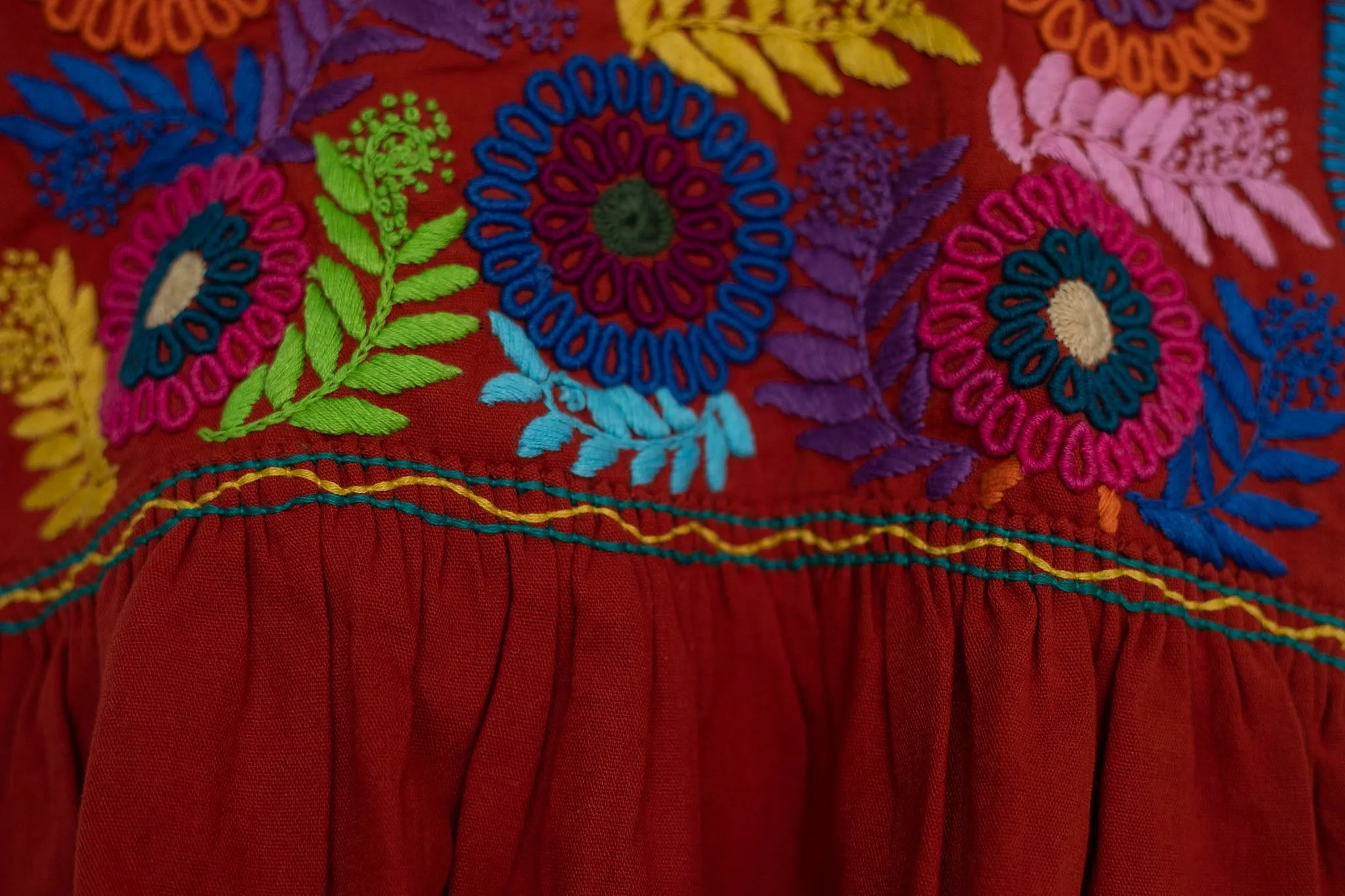 Flower Embroidered Dress