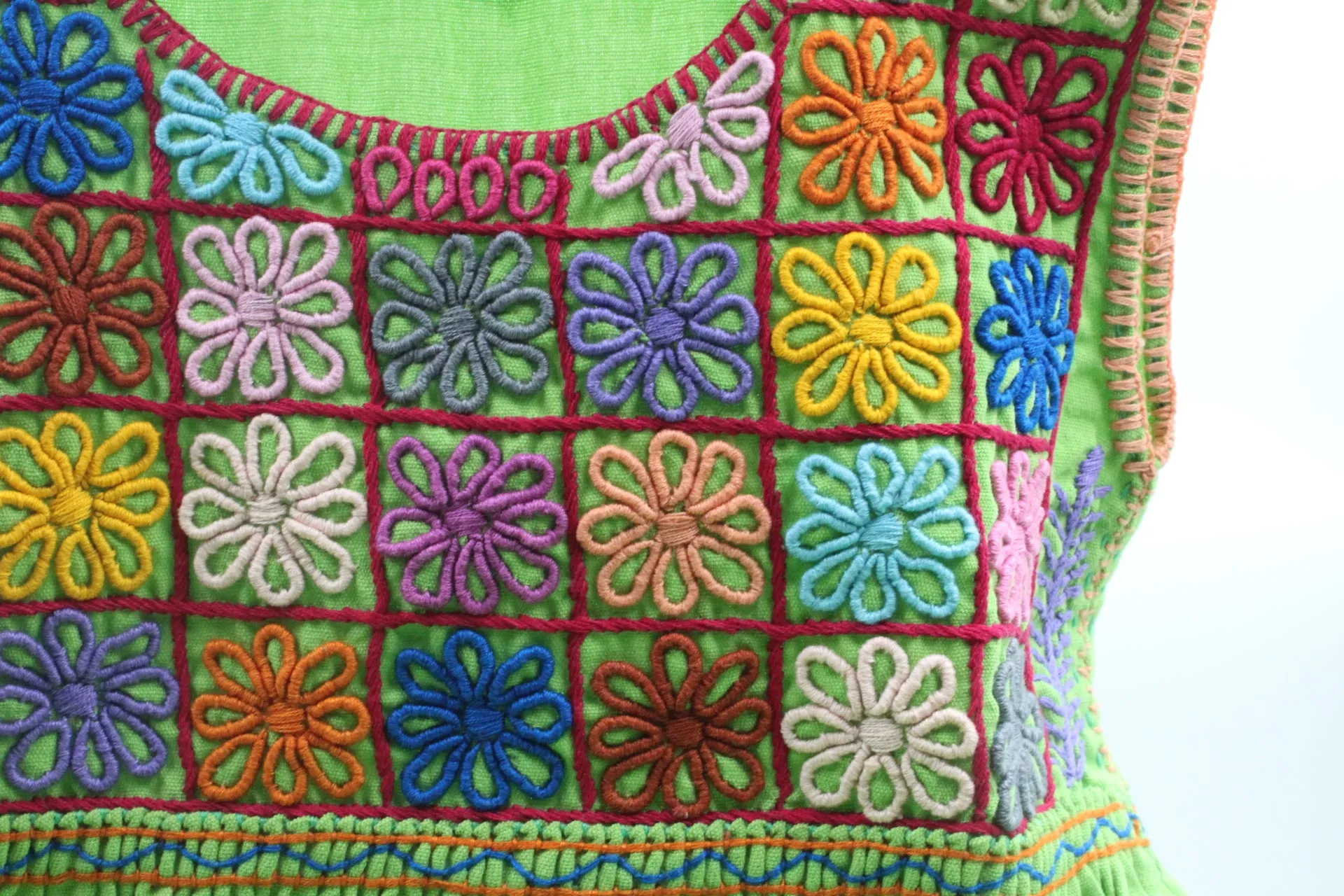 Flower Embroidered Dress