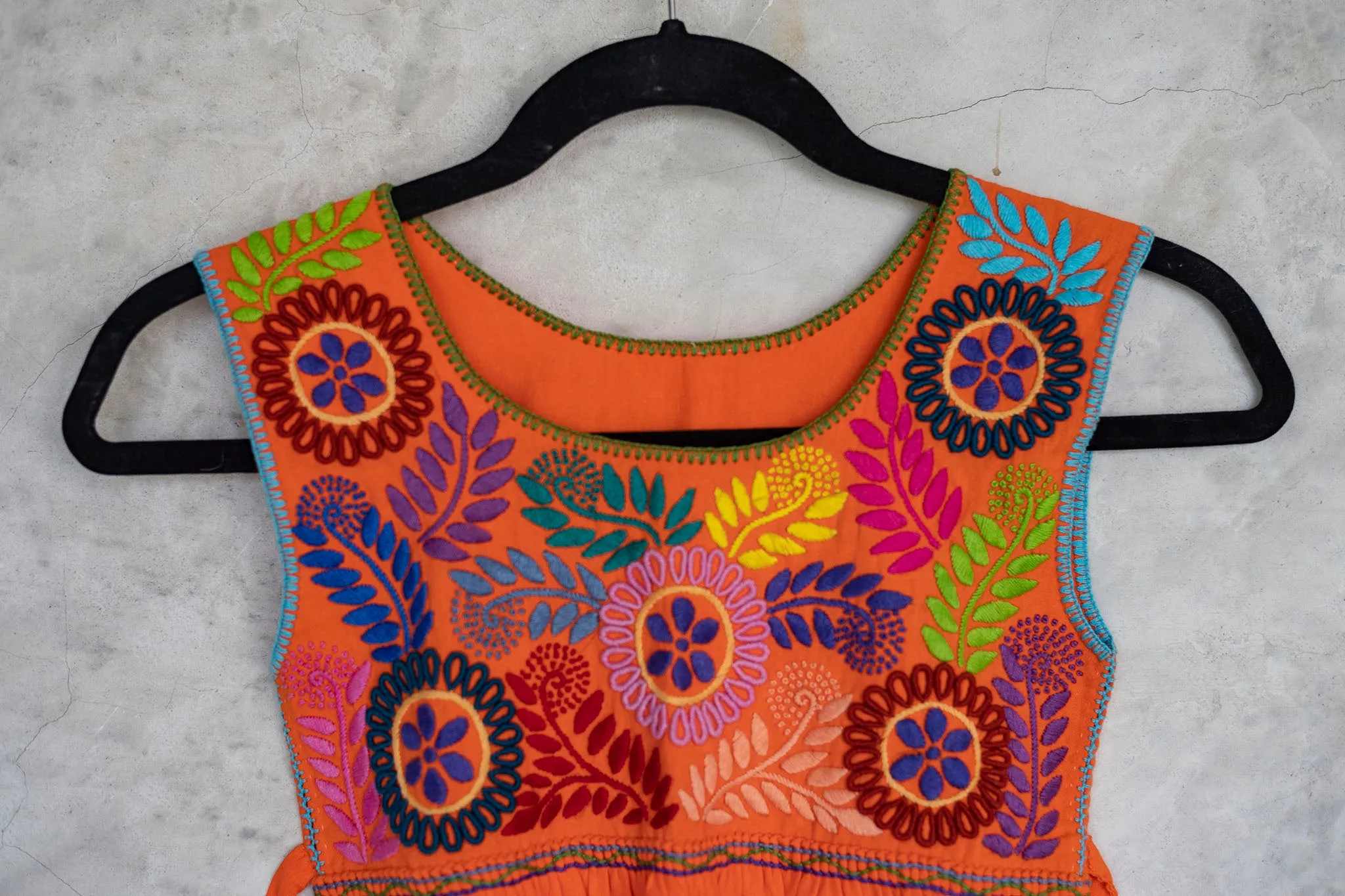 Flower Embroidered Dress