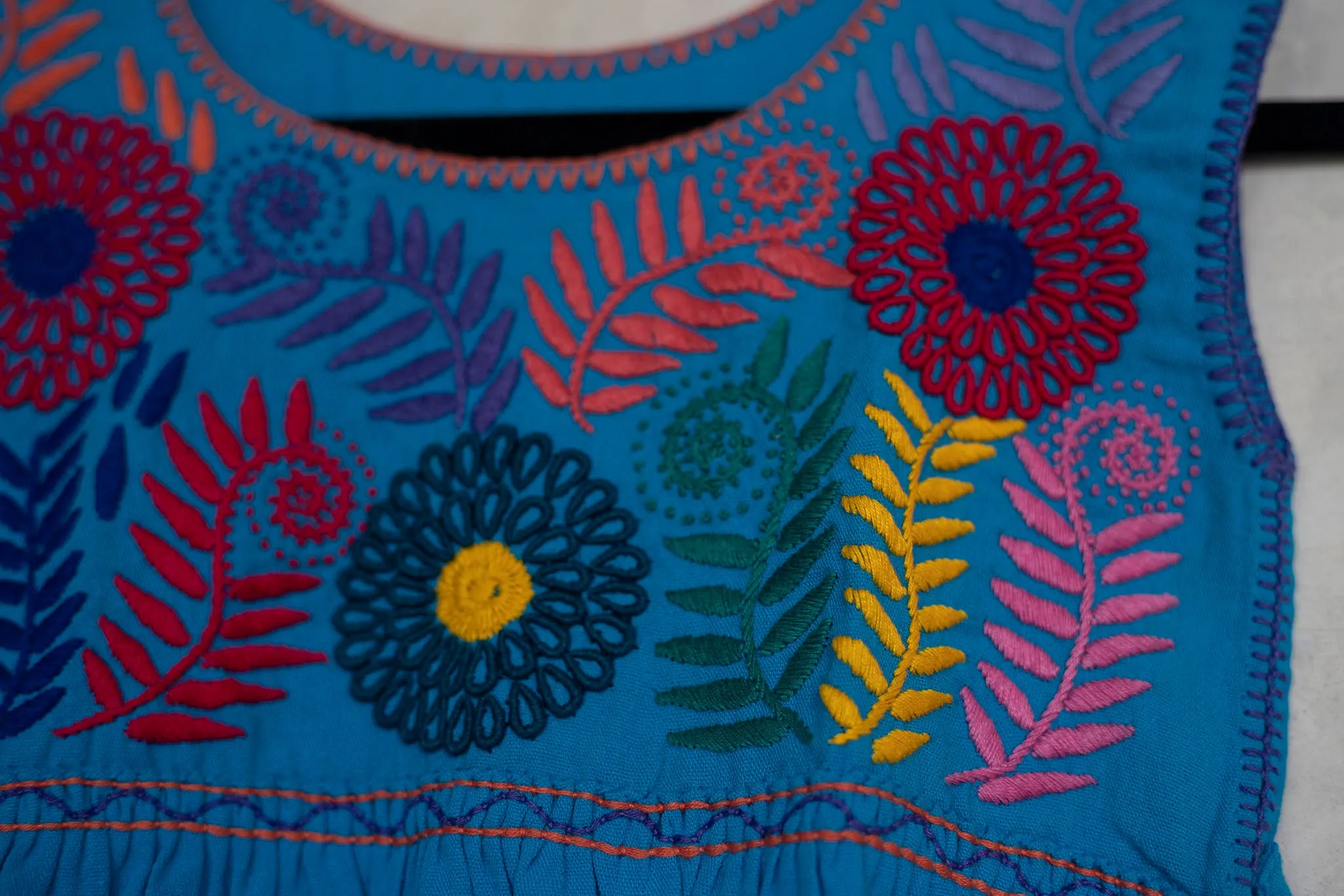 Flower Embroidered Dress