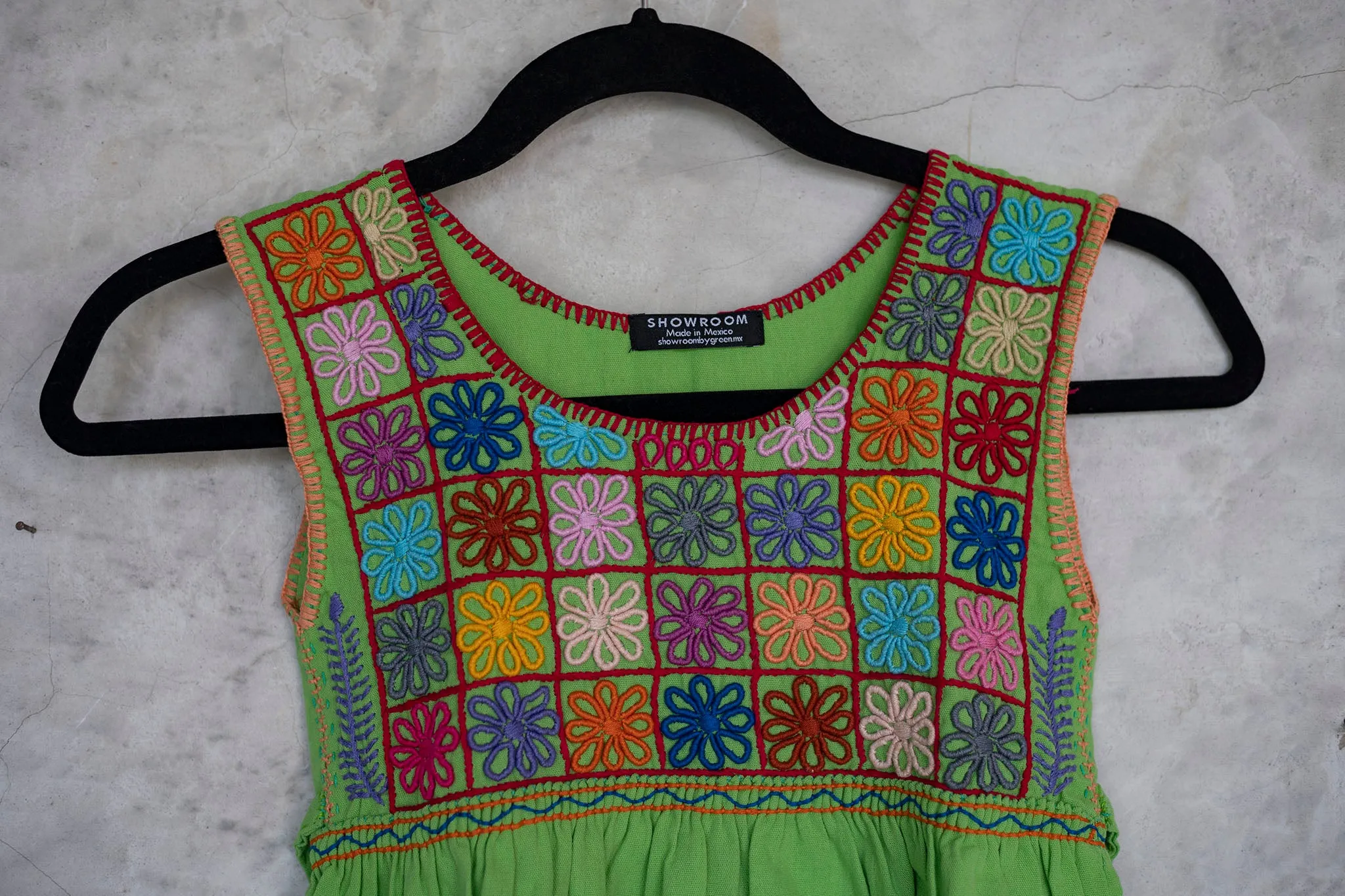 Flower Embroidered Dress