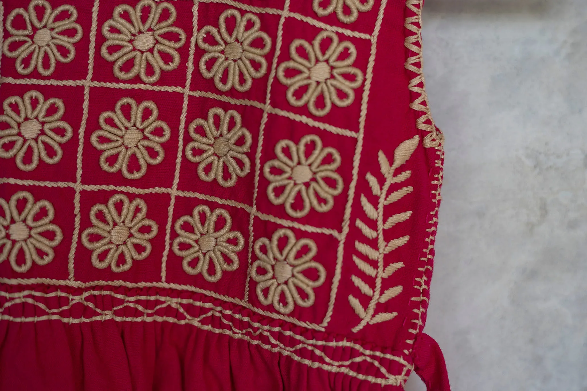 Flower Embroidered Dress