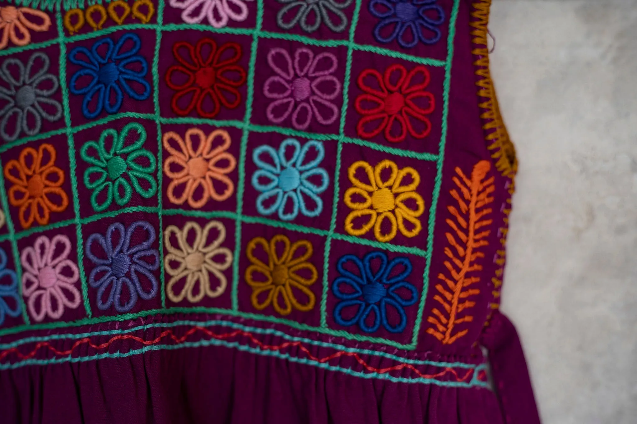 Flower Embroidered Dress