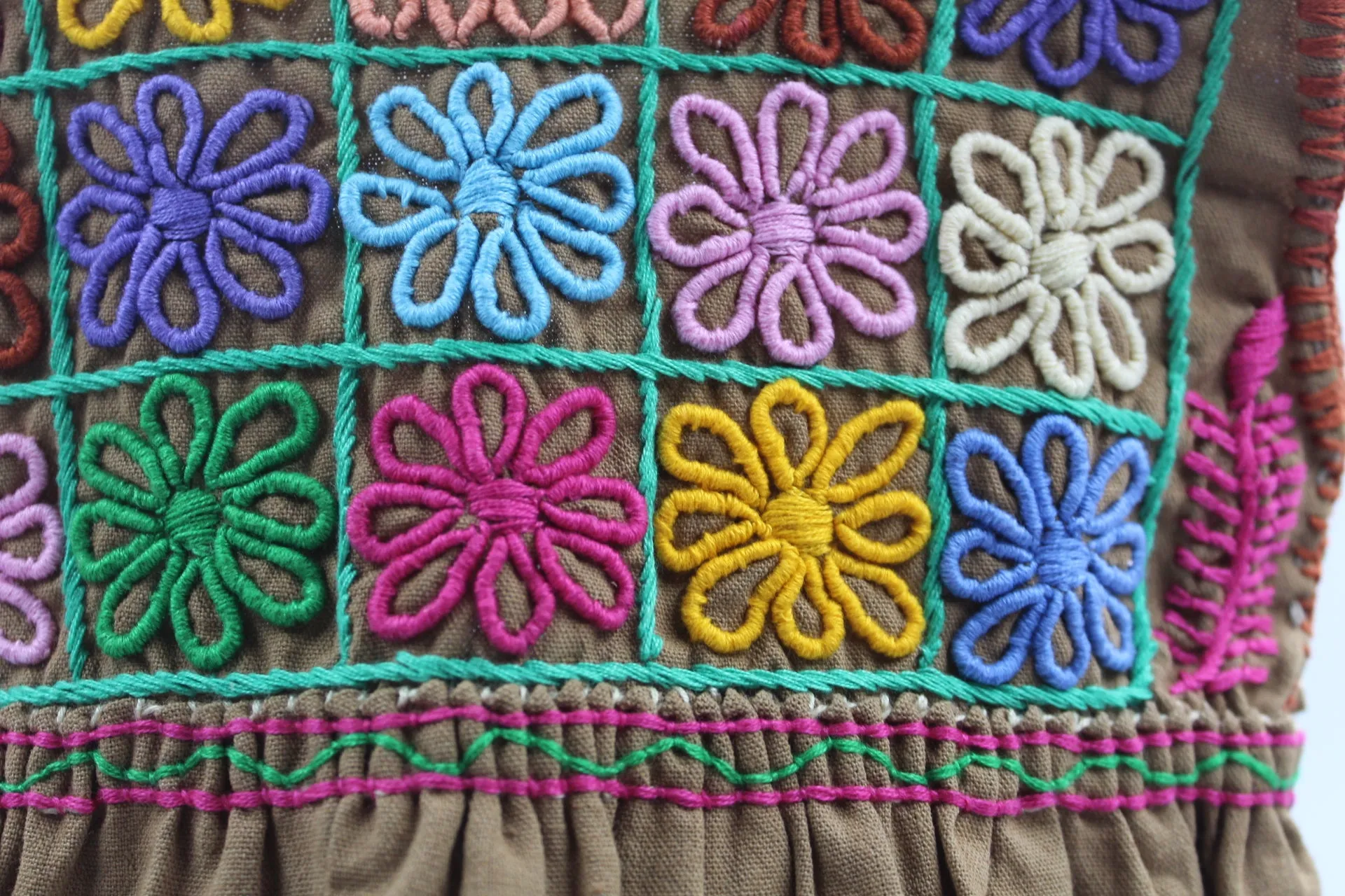 Flower Embroidered Dress