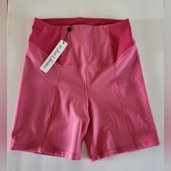 For Love and Lemons High Waist Solid Biker Shorts NWT.