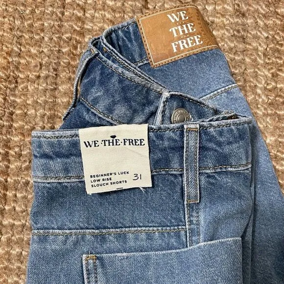 Free People Beginners Luck Slough Short Size 31