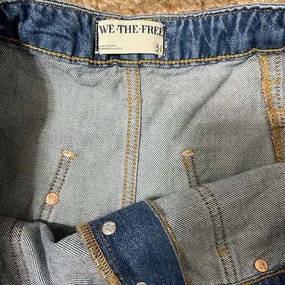Free People Beginners Luck Slough Short Size 31