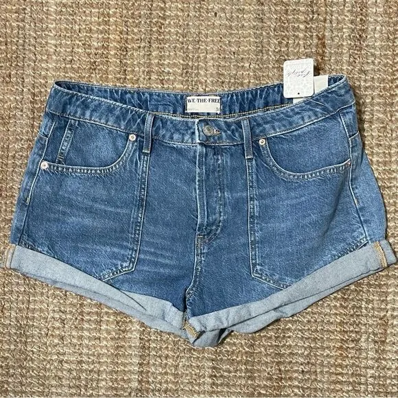 Free People Beginners Luck Slough Short Size 31