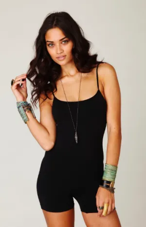Free People Intimately Seamless Romper | Black & Ivory