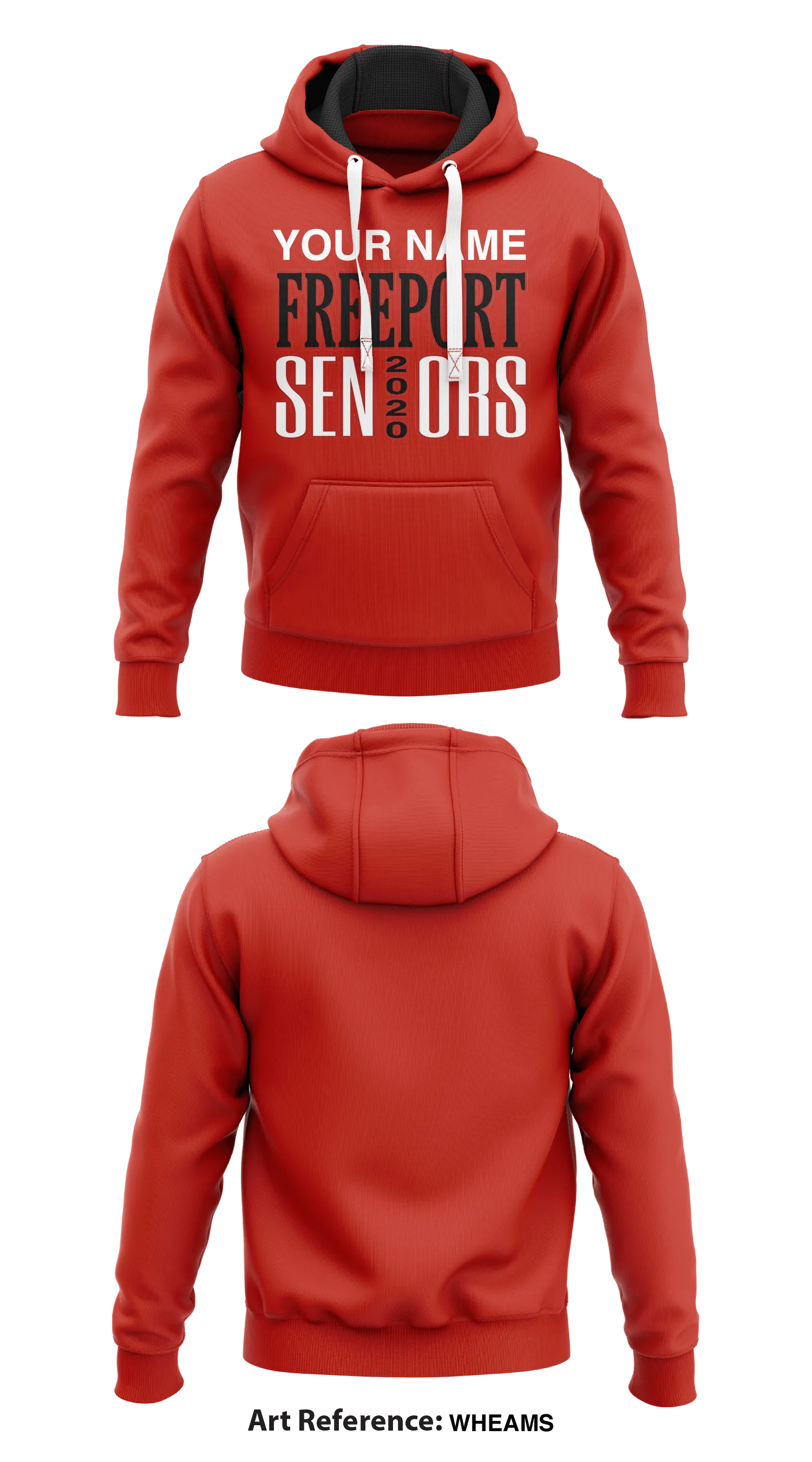 Freeport Seniors  Core Men's Hooded Performance Sweatshirt - WheAMS