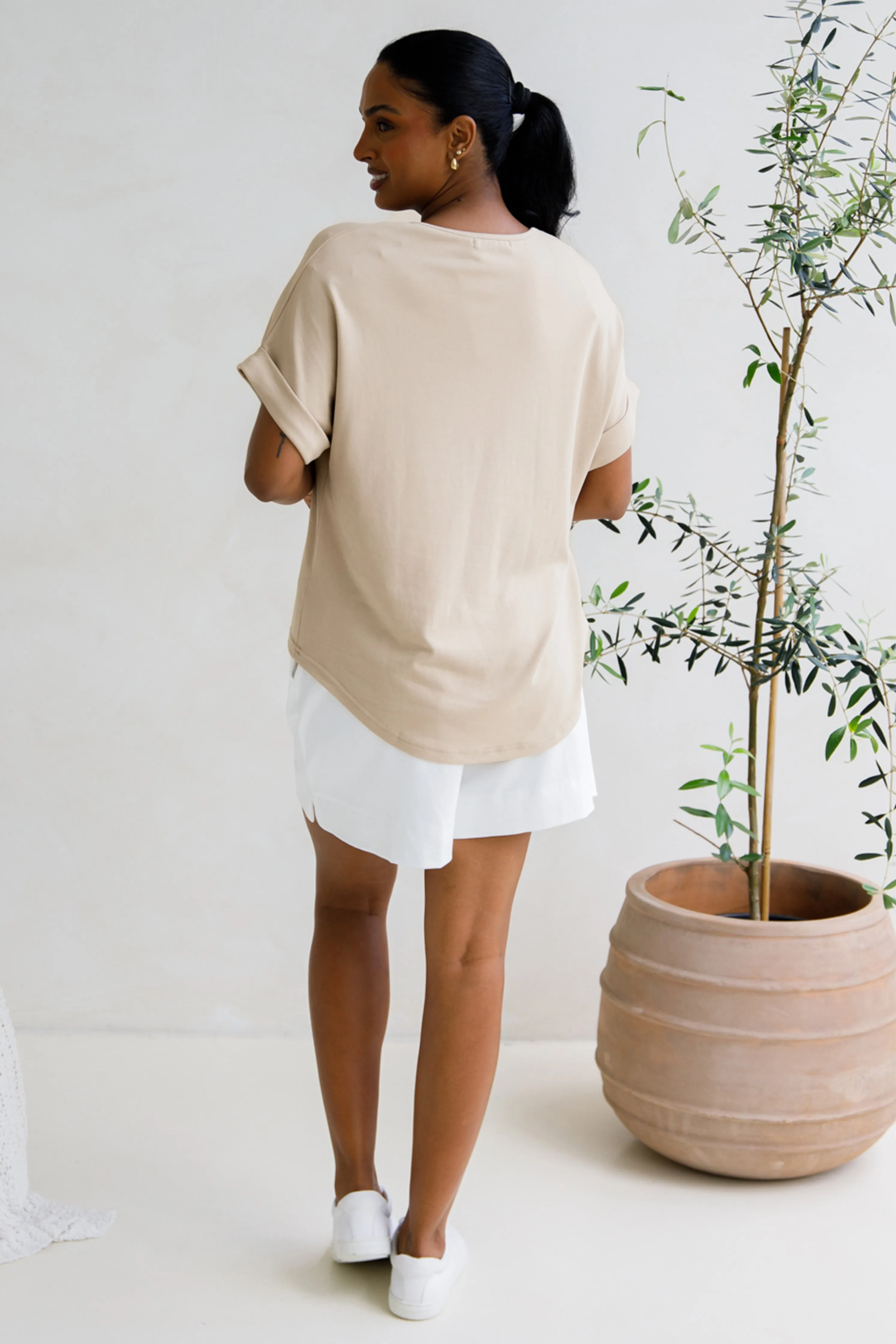 Gigi Lounge Top | Portobello Beige