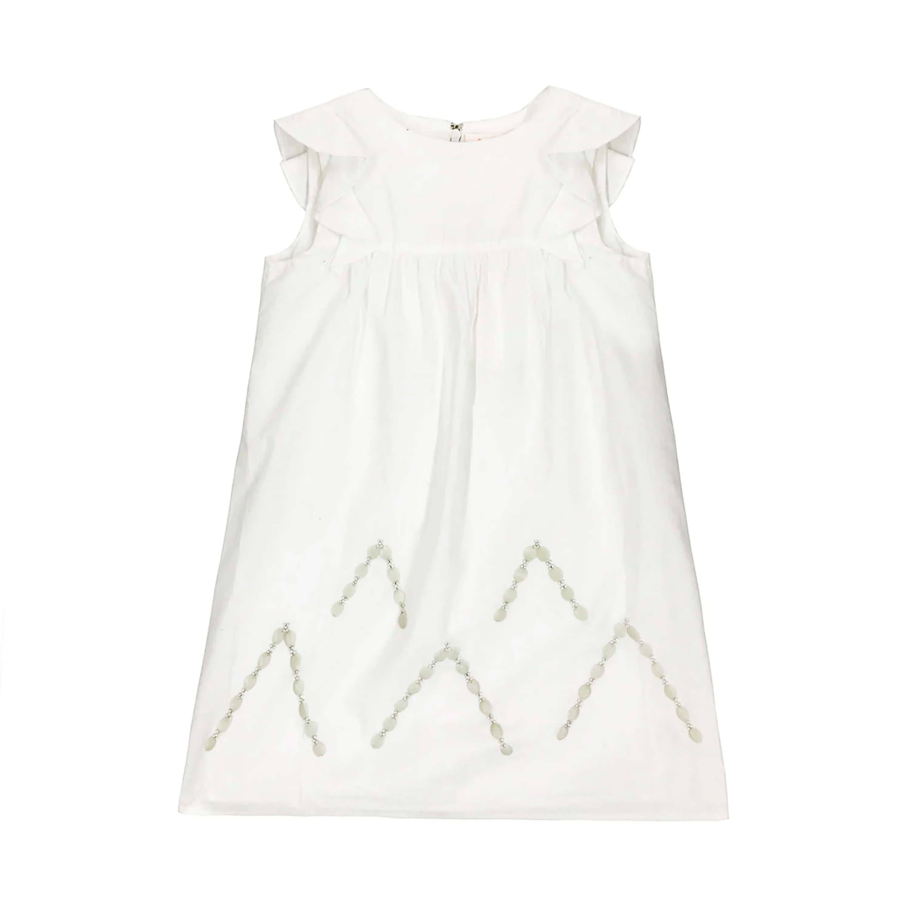 Girls Farah Embroidered Dress - White