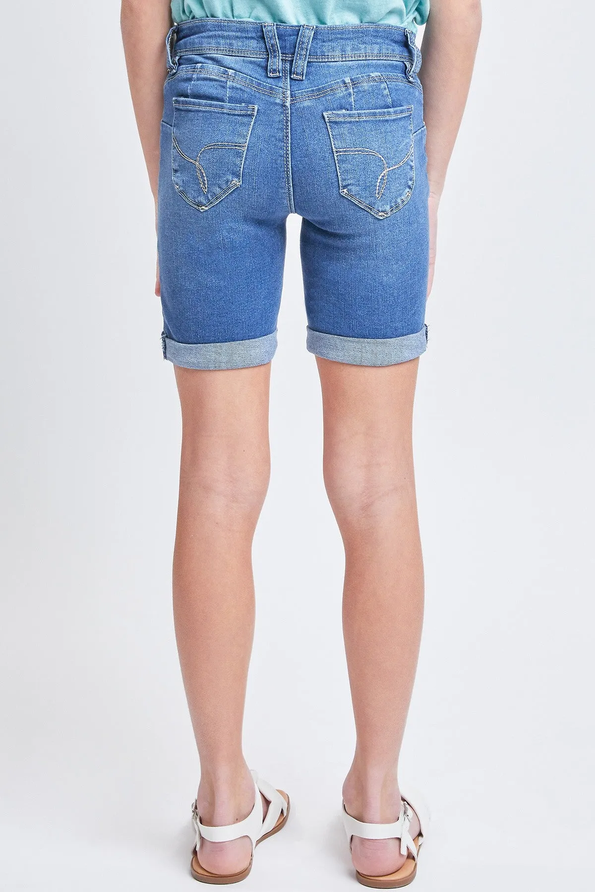 Girls WannaBettaFit Mid-Rise Bike Shorts, Pack of 12