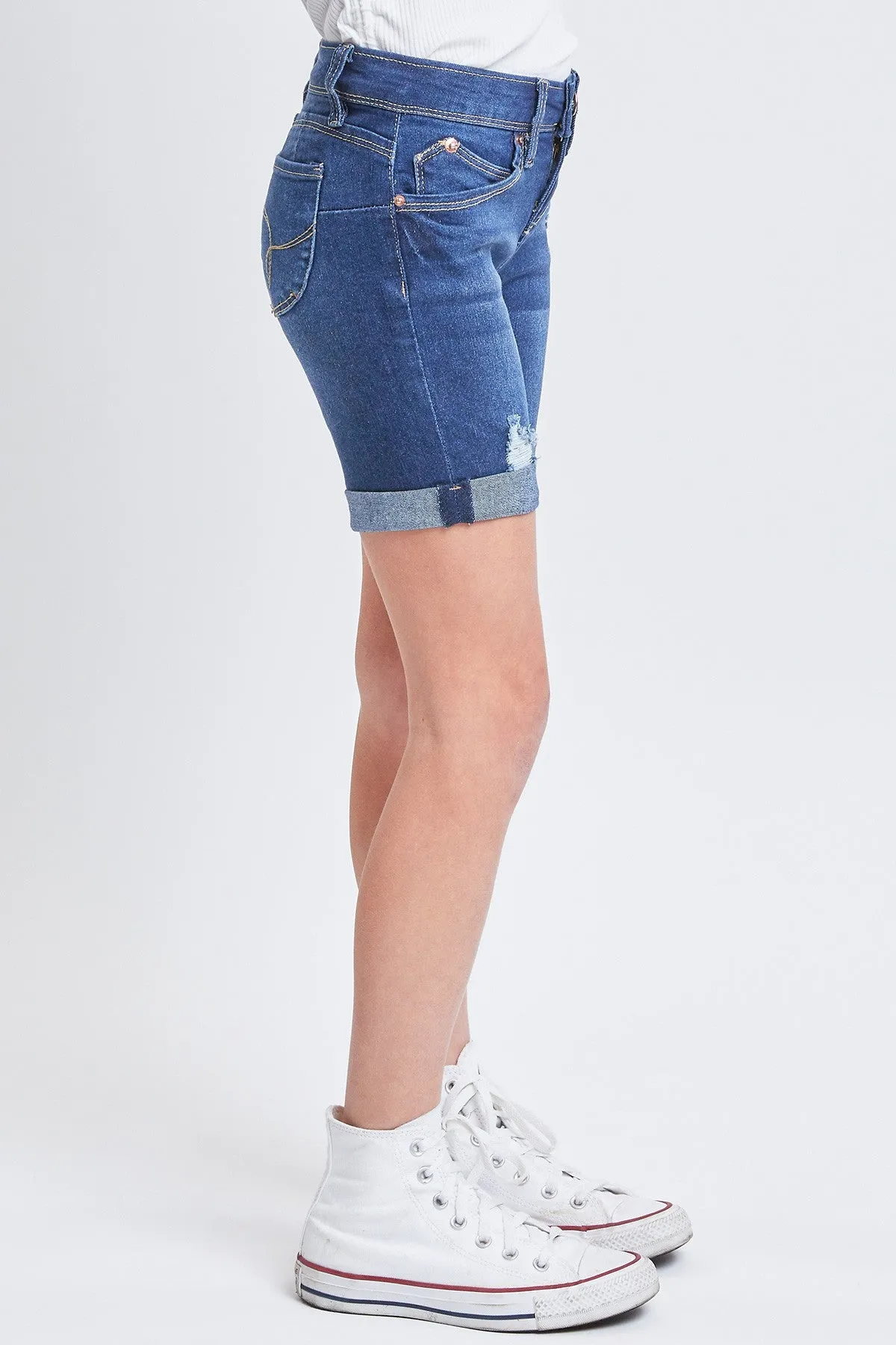 Girls WannaBettaFit Mid-Rise Bike Shorts, Pack of 12