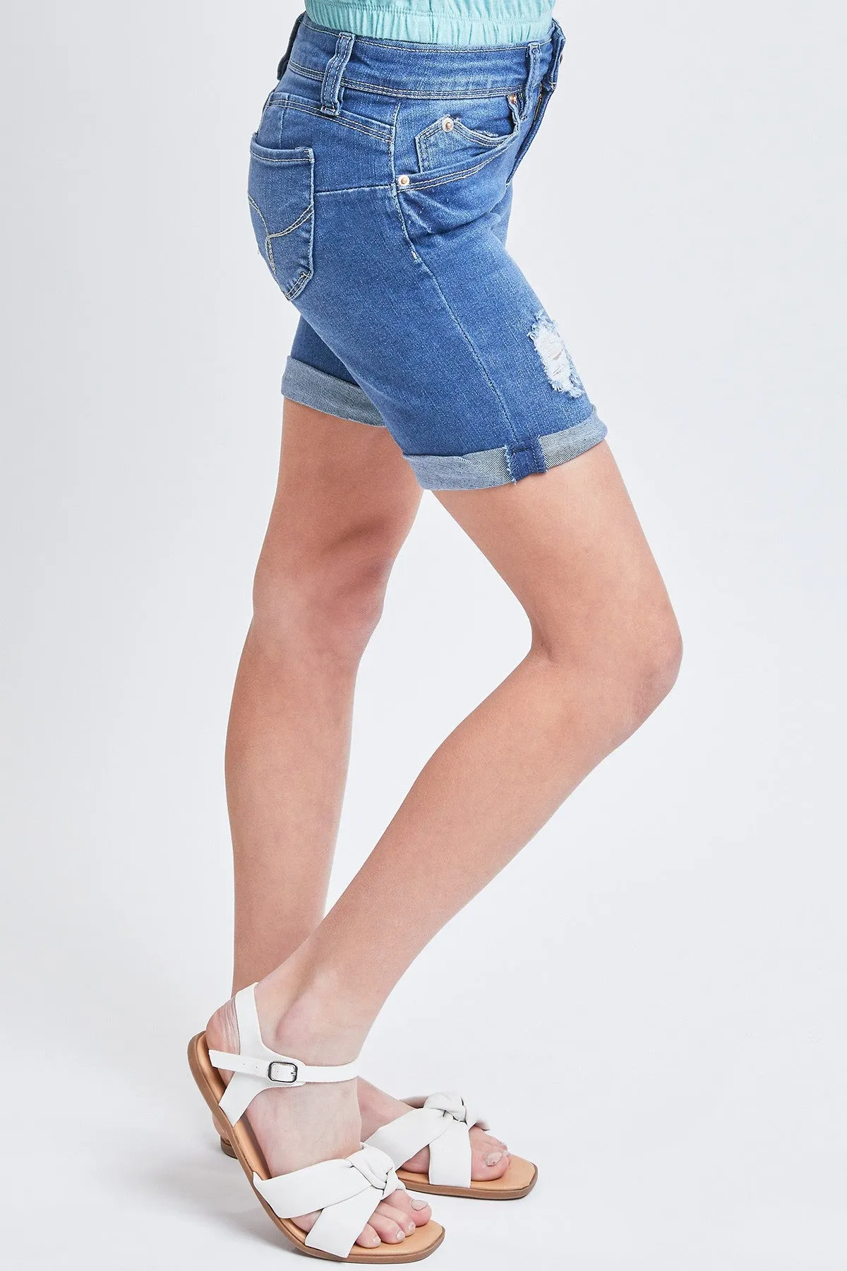 Girls WannaBettaFit Mid-Rise Bike Shorts, Pack of 12