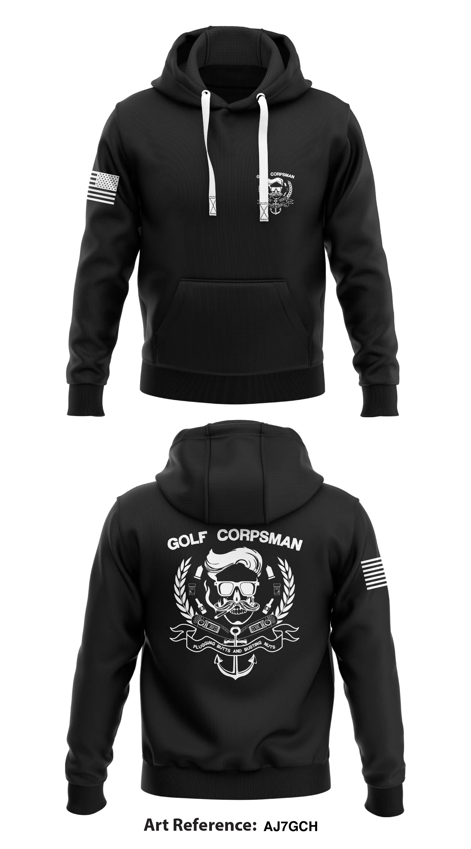 Golf Company Corpsmen Store 1  Core Men's Hooded Performance Sweatshirt - aJ7gcH