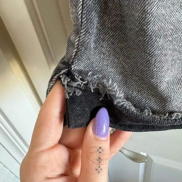 Good American Good Curve High Waist Cut Off Shorts