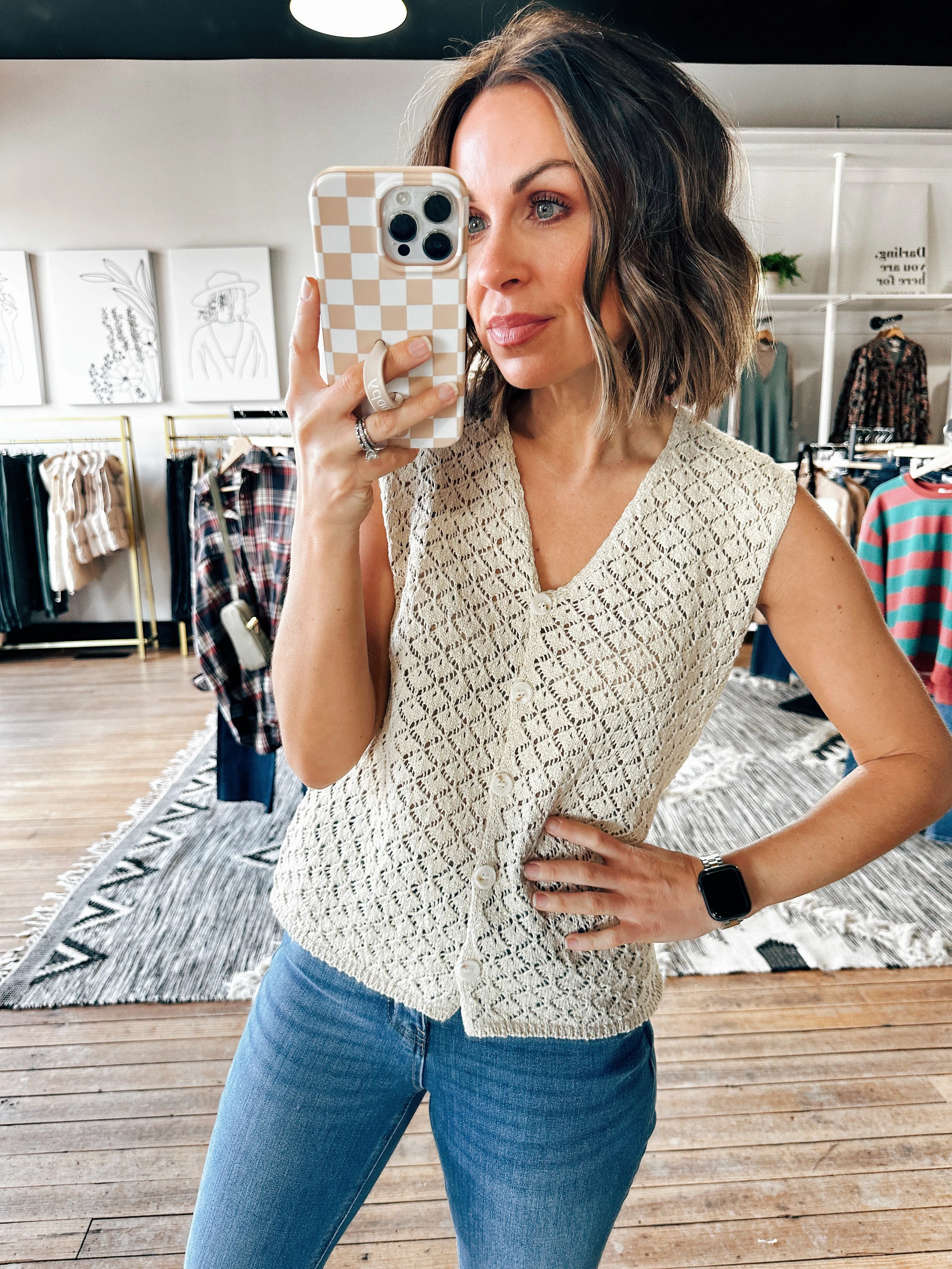 Grace Crochet Vest