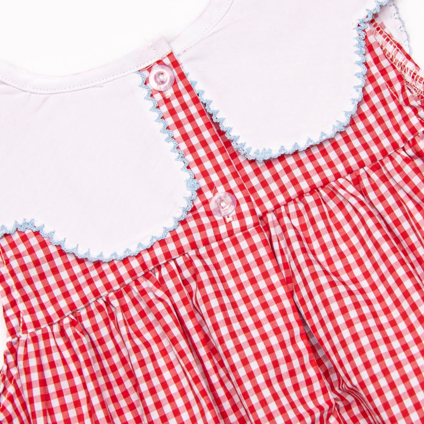 Grand Old Flag Embroidered Dress, Red