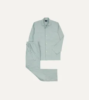 Green Oxford Cotton Pyjama Set