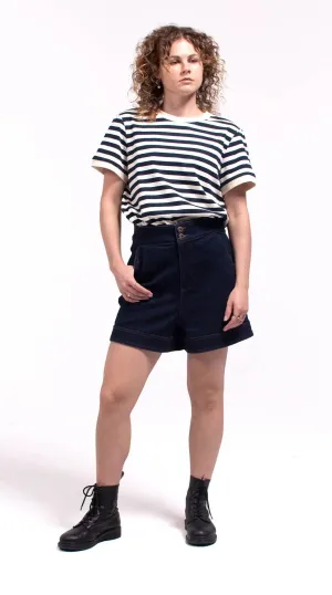 Grevillea High-Waist Denim Shorts - Denim