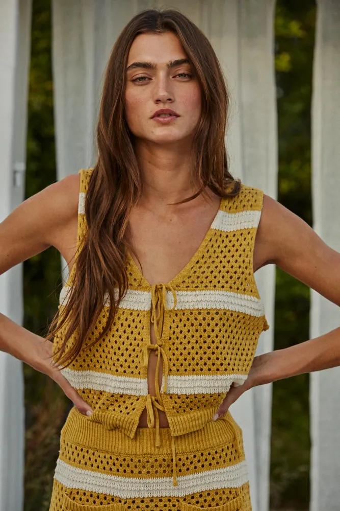 Harlow Crochet Vest Top