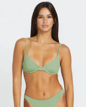 Haut de Bikini Simply Seamless Demi Uwire - GRASS GREEN