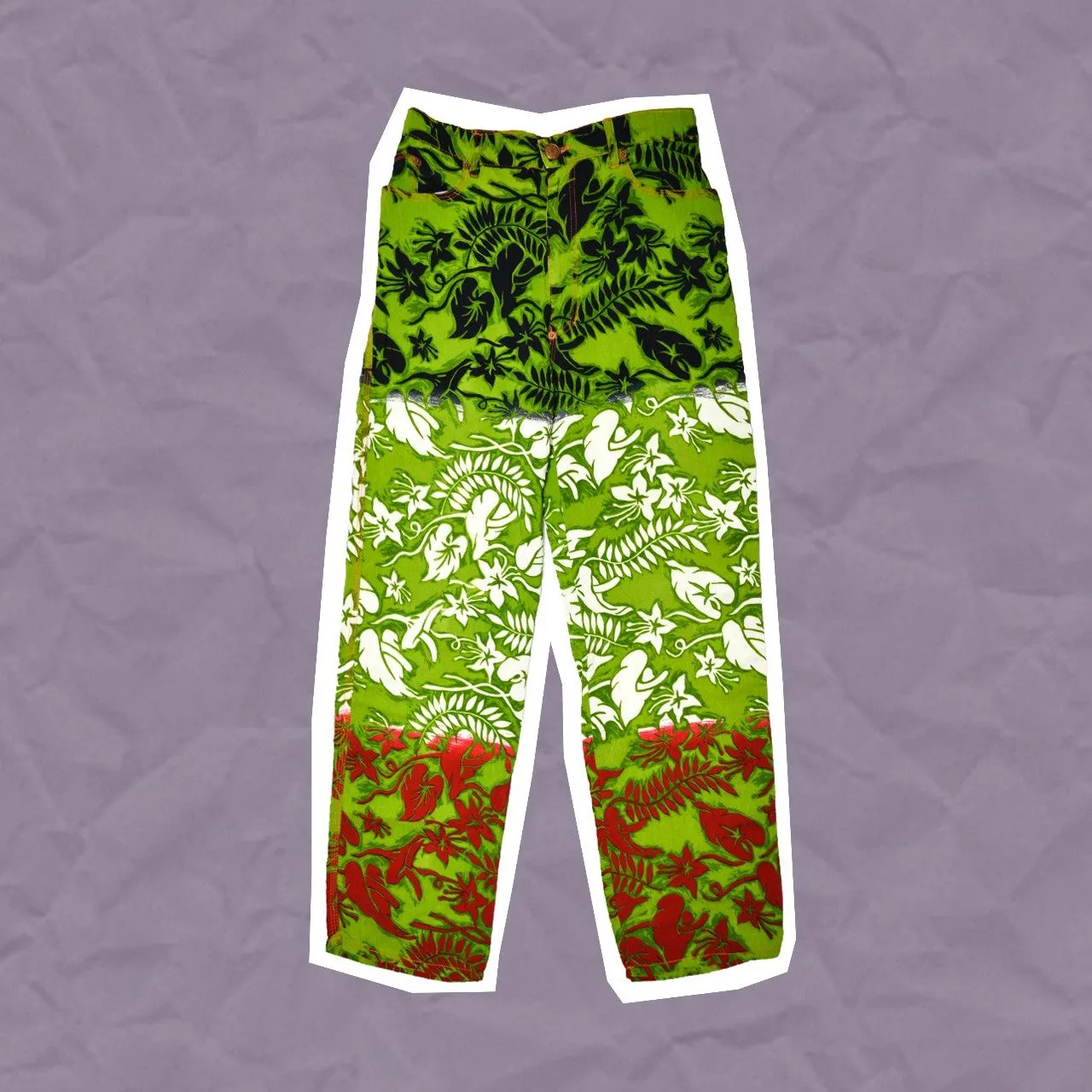 Hawaiian Print Pants