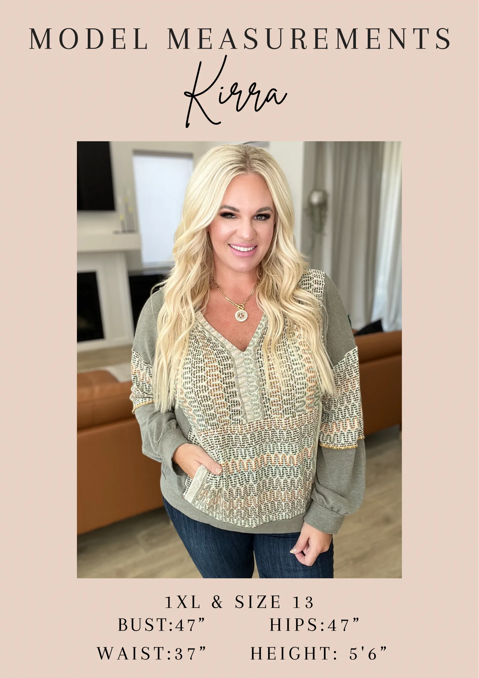 Hazel Blues® |  Crinkle Split Neckline Flutter Sleeve Top in Taupe