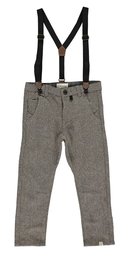 Herringbone Suspender Pants