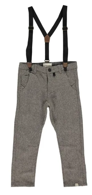 Herringbone Suspender Pants