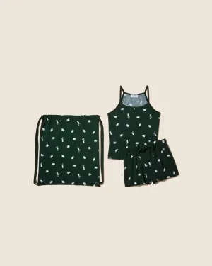 High Neck Tank Top & Short In Bag