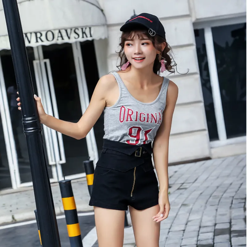 High Waist Casual Stretch Shorts