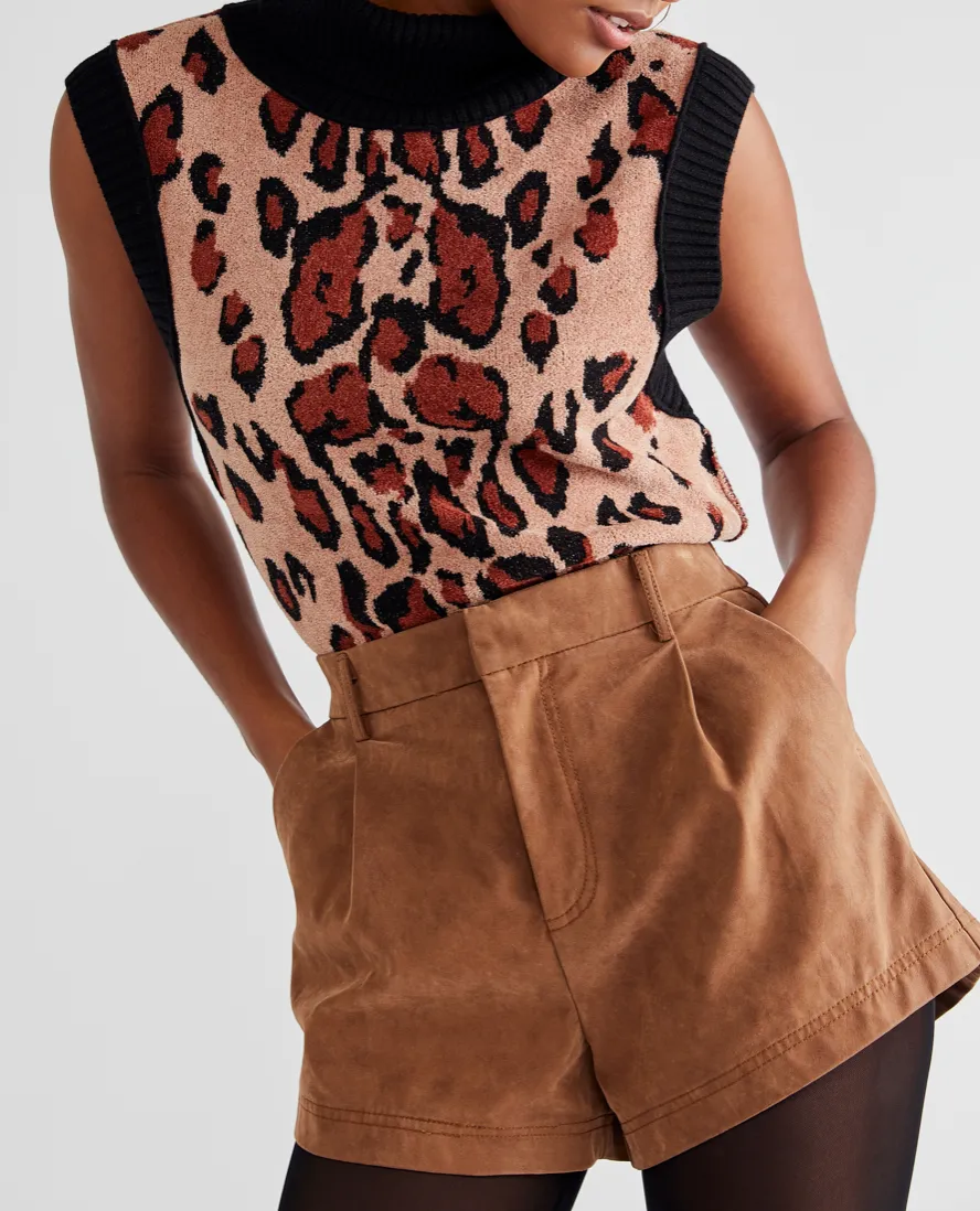High Waist Pleated Shorts