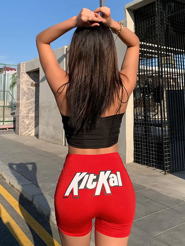 High Waist Skinny Shorts