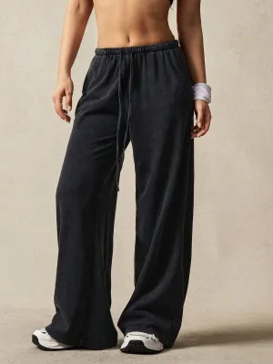 High-Waist Strap Sports Pants – Trendy & Comfortable Activewear