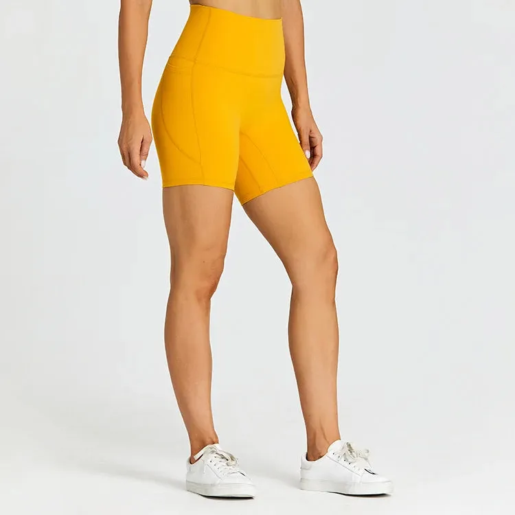 High Waist Yoga Shorts for Women - Tummy Control Fitness Athletic Running Shorts