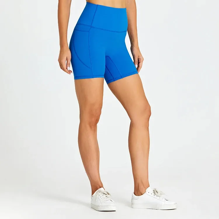 High Waist Yoga Shorts for Women - Tummy Control Fitness Athletic Running Shorts