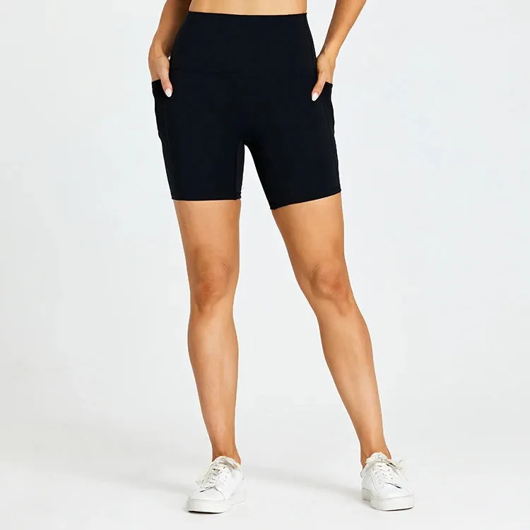 High Waist Yoga Shorts for Women - Tummy Control Fitness Athletic Running Shorts