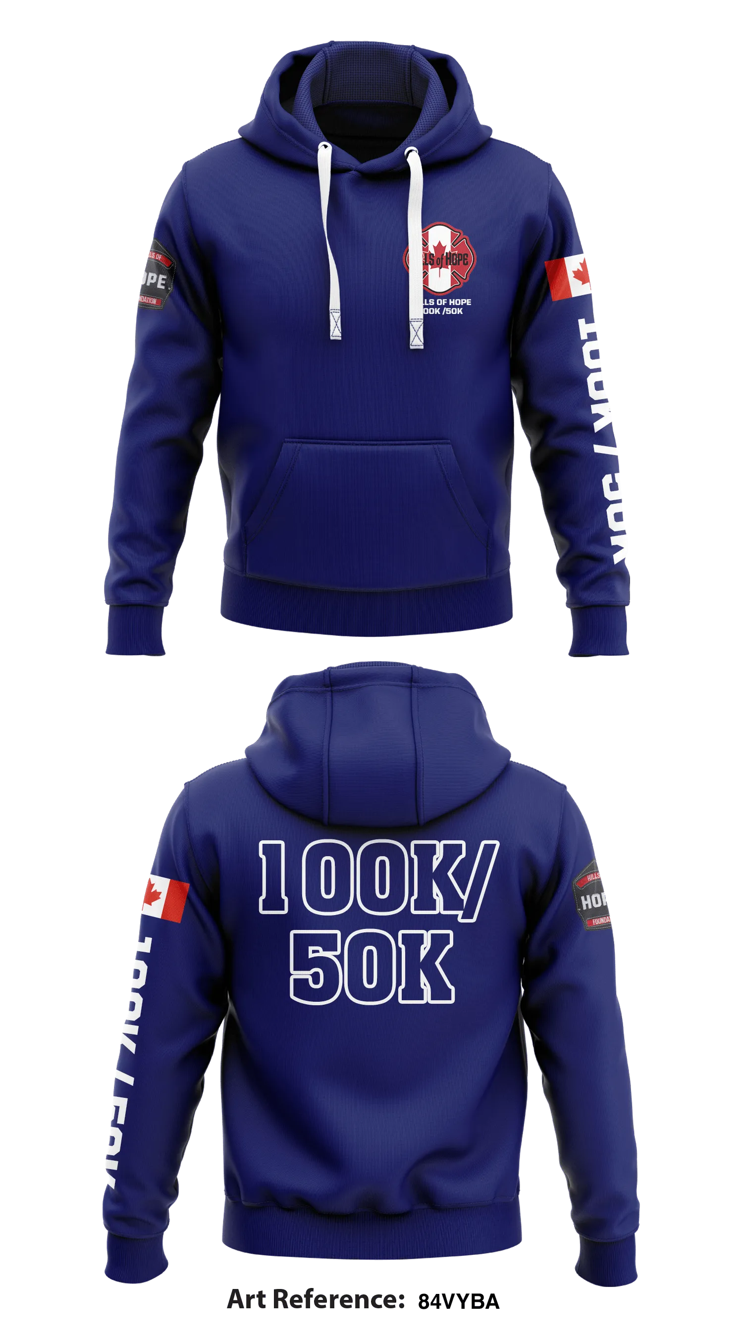 Hills of Hope 1K /5k Store 1  Core Men's Hooded Performance Sweatshirt - 84vyBa