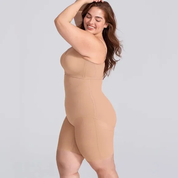 Honeylove Super Power High Waist Shapewear Shorts Nude 2X NEW