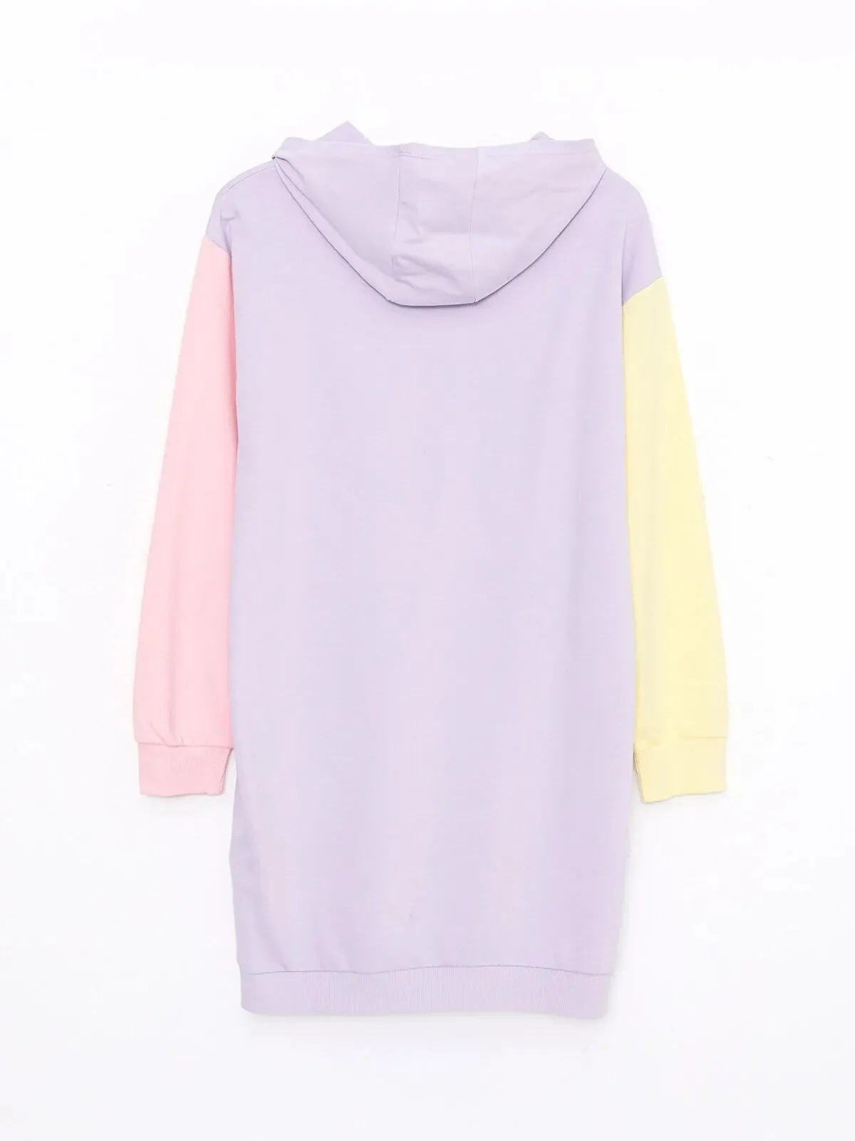 Hooded Embroidered Long Sleeve Girls Dress