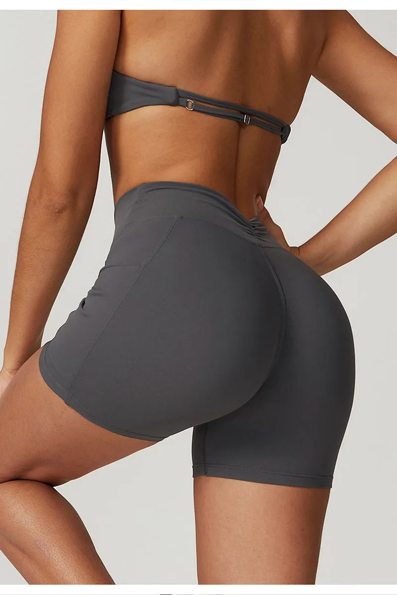 HPP1165 High Waist Yoga Shorts