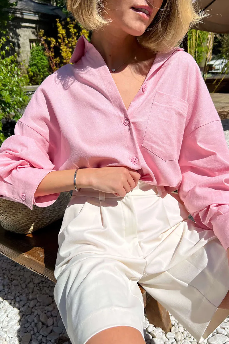 HPP1215 Solid High-Waist Shorts