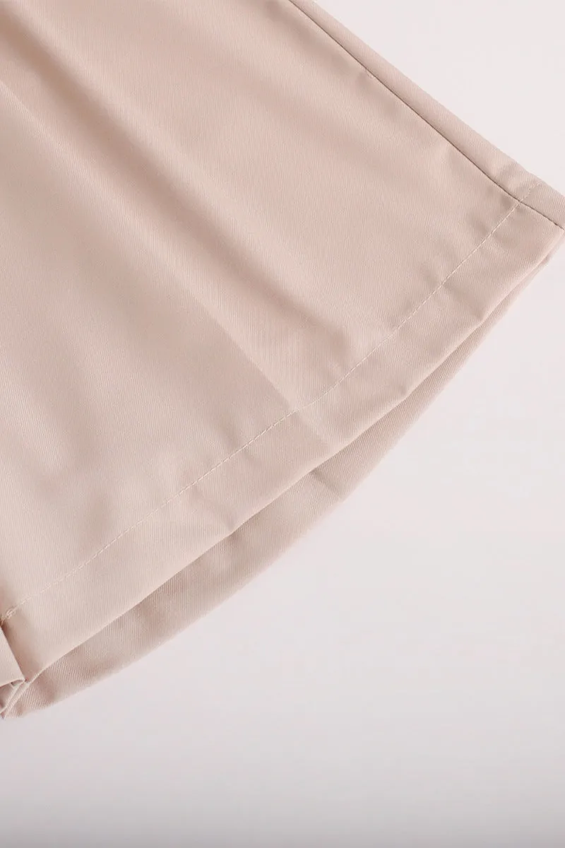 HPP1215 Solid High-Waist Shorts