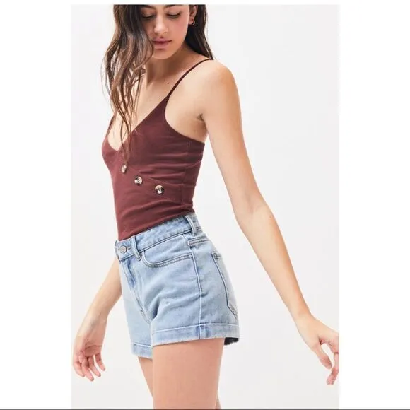 ✨HP✨PacSun Amber Blue Denim Mom Shorts✨