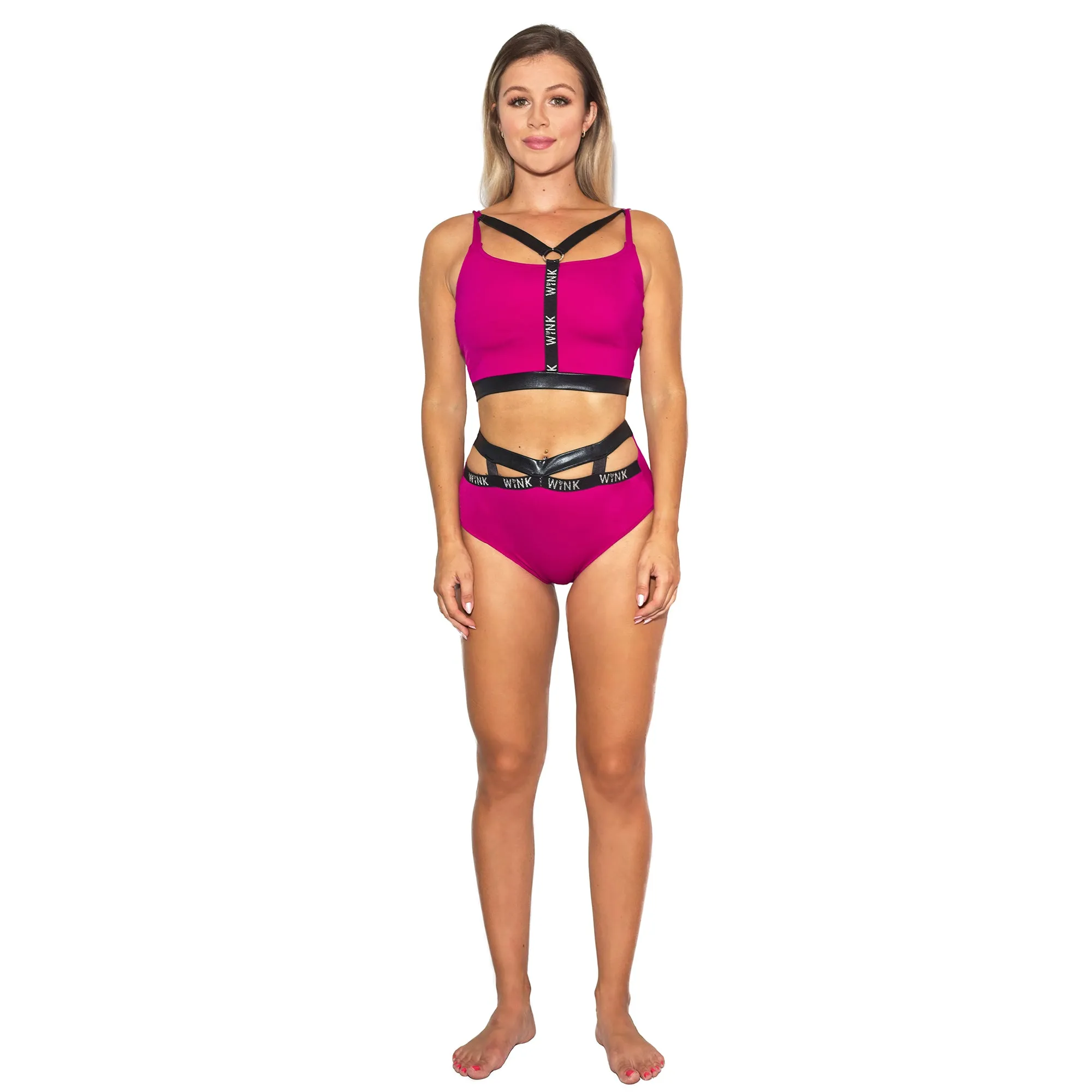 Infinity Eco High Waist Shorts - Raspberry